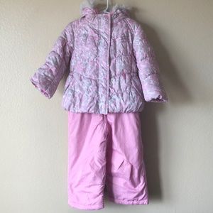Pink toddler winter snow set 3T